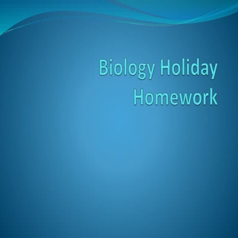 Holiday homework 2015-16