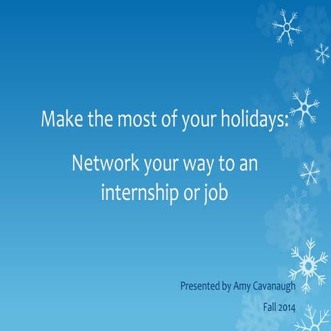 Holiday Networking 2014