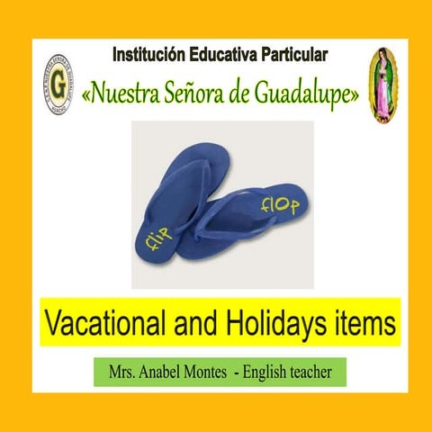 Holidays items 2° a