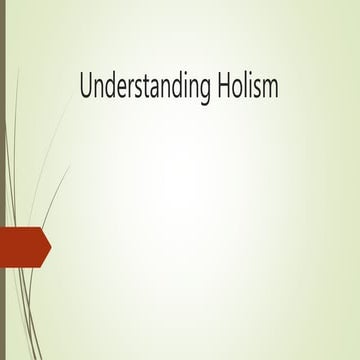Holism in social work practice