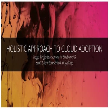 Holistic approach to cloud adoption