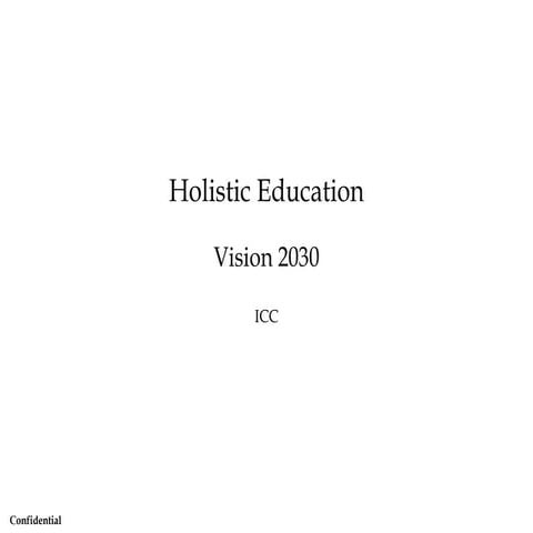 Holistic education
