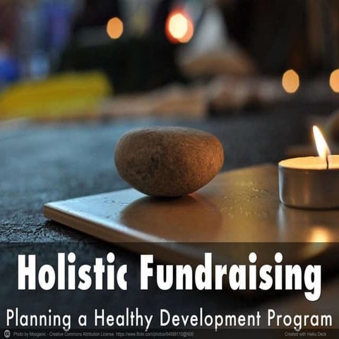 Holistic Fundraising: Creating a Plan for a Healthy and Sustainable Developme...