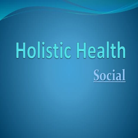 Holistic health