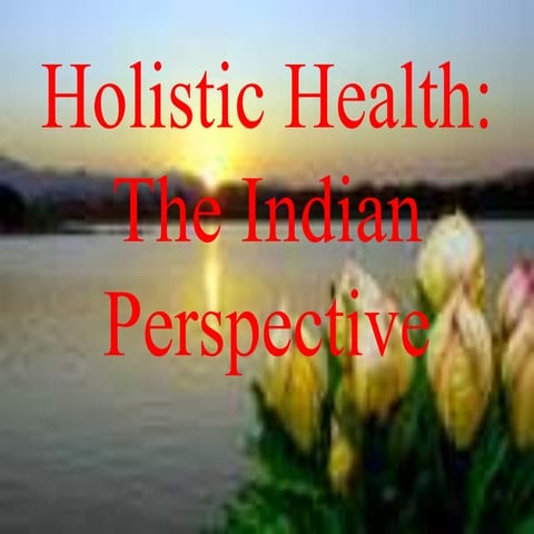 Holistic Health Ppt