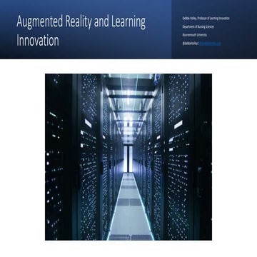 Augmented reality and Learning Innovation