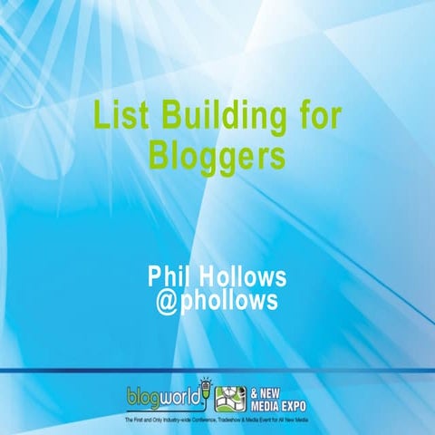 List Building for Bloggers