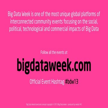 Engauge - Big Data Week - Social Media Analytics - Holly Maust