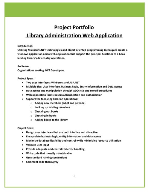 Library Project