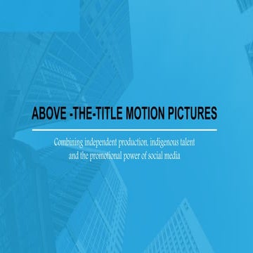 Hollywood presentation