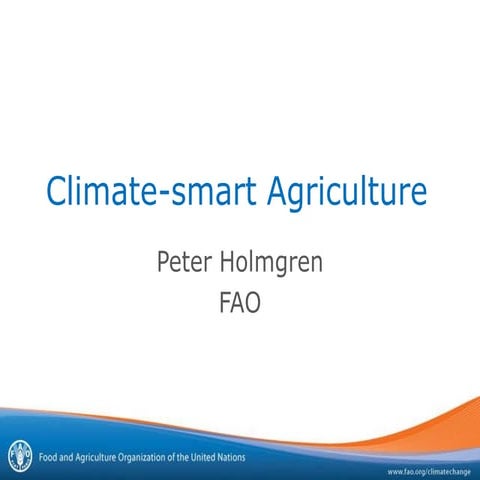 Climate Smart Agriculture | PDF