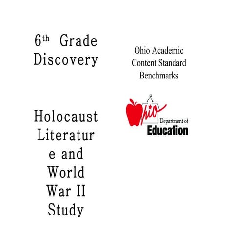 Holocaust lit benchmark power point