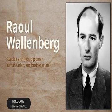 Holocaust Remembrance_ Raoul Wallenberg, Swedish architect, diplomat ...