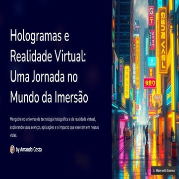 RA e RV - Realidade Virtual e Aumentada | PDF