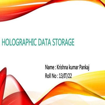 Holographic data storage