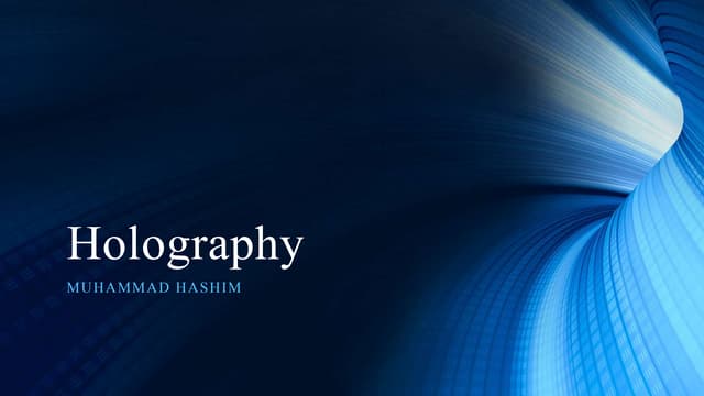 Holography