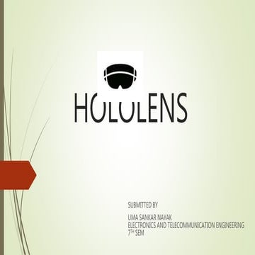 Seminar on Hololens