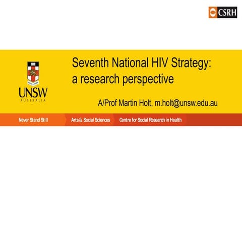 Seventh National HIV Strategy: a research perspective