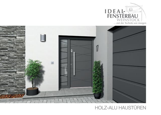 Holz Alu Haustüren von IDEAL Fenste...