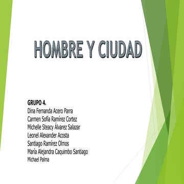 Hombre y ciudad