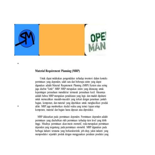 Master Planning of Resource (MPR) Model _ Materi Training PPIC | PPTX