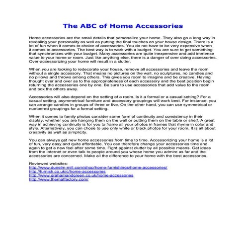 Home-Accessories