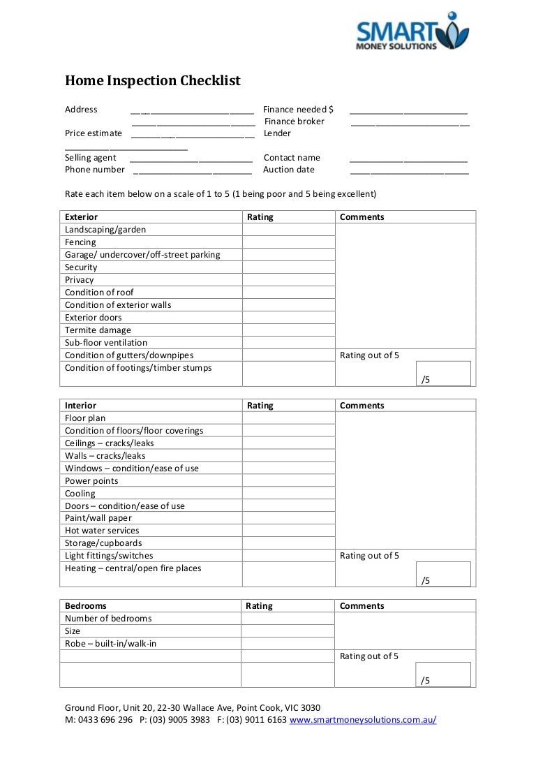 home inspection checklist checklist home inspection