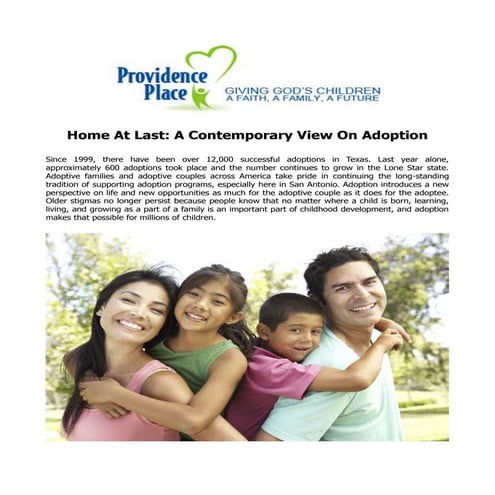 Essay On Adoption | PDF