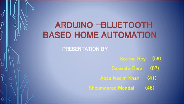 Home automation Using Arduino Uno and Bluetooth