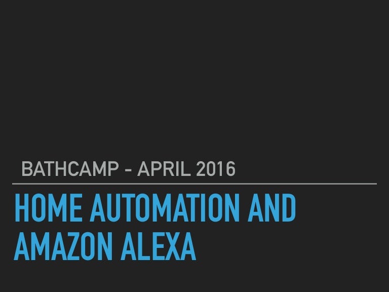 home automation using alexa