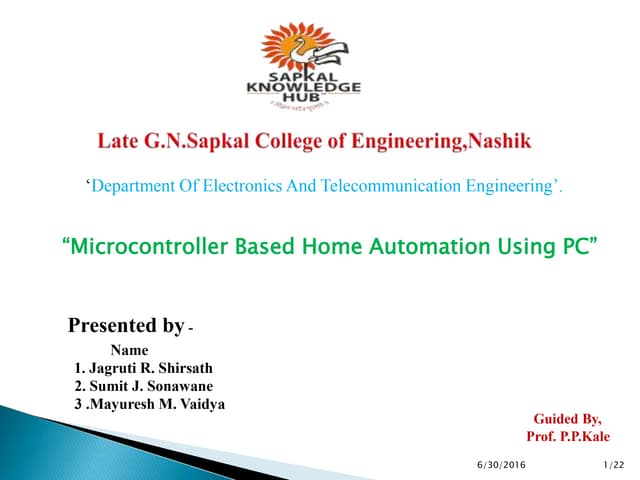 Home automation using_pc