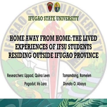 Status of Students’ Boarding Houses in the University of Eastern ...