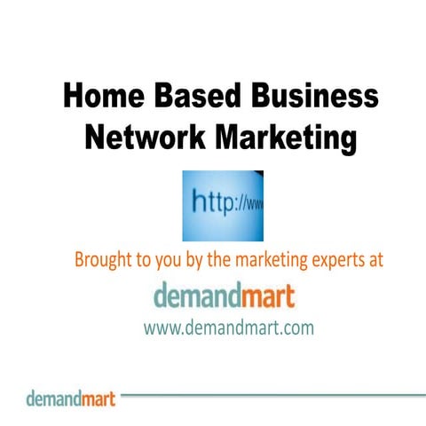 Home Based Business Network Marketing