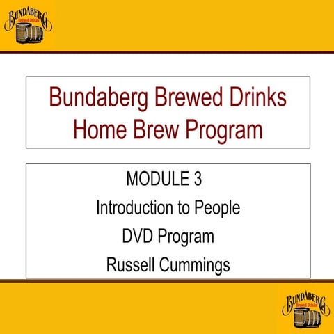 Home Brew Module 3 - Intro to People