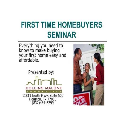 First Time Home Buyer Presentation | PPT