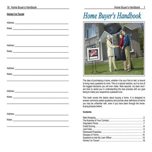 Home buyers handbook