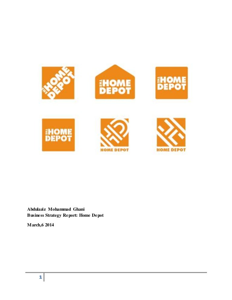 Home depot Strategy Report