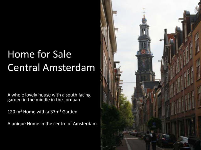 Home for sale central Amsterdam, The Netherlands