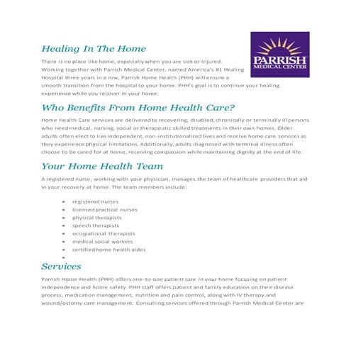 Sample Patient Welcome Packet | DOCX
