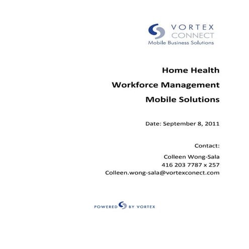 Mobile Workforce Applications for Home Health & Hospice | PDF