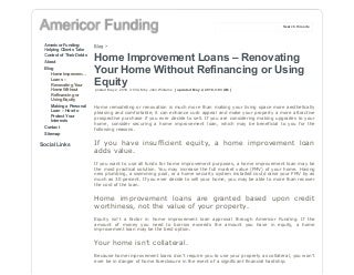Home improvement loans renovating your home without refinancing or using equity americor funding