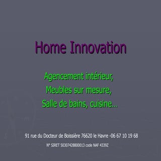 Home Innovation diaporama