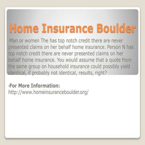 Home Insurance Presentation | PPT