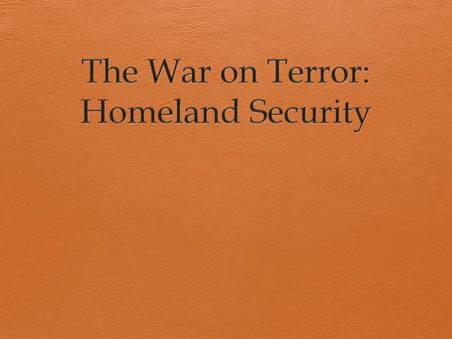 Homeland security pp