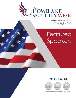 Homeland security Week 2017 Featured Speakers