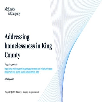 Addressing Homelessness in King County