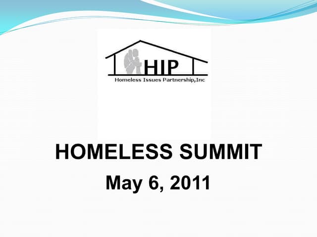 Homeless presentation 2011