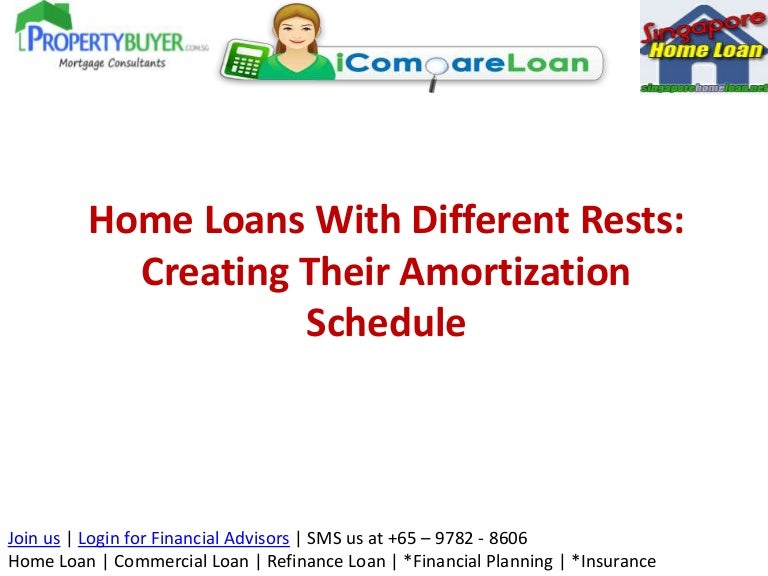 home loans with different rests creating their amortization commercial loan amortization