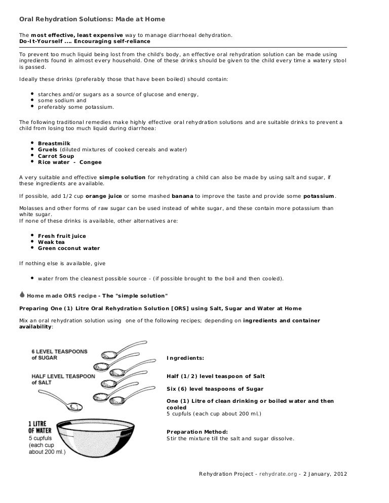 Homemade Rehydration Salts Recipe Bryont Blog