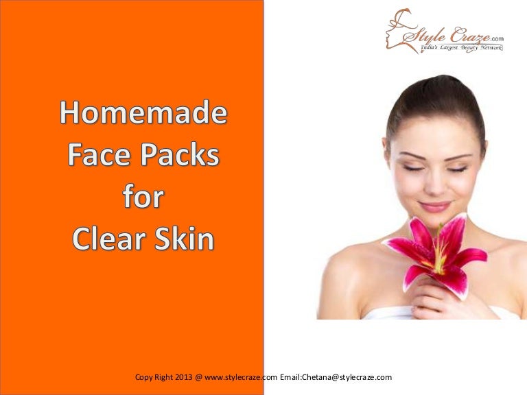 Homemade Face Packs for Clear Skin